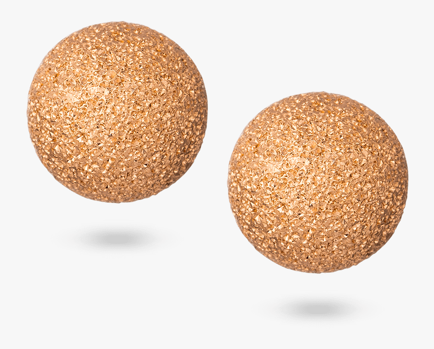 22ct Gold Sparkle Ear Studs - Sphere, HD Png Download, Free Download