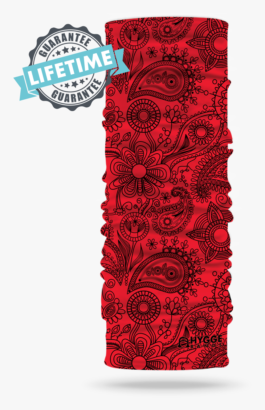 Red Paisley Multi Use Headband - Headband, HD Png Download, Free Download