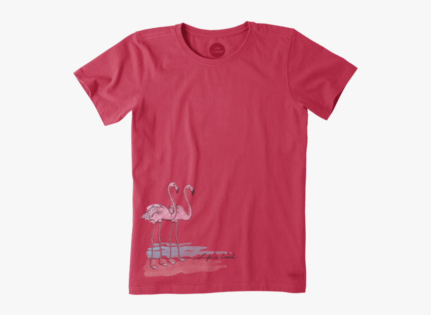 Women"s Flamingos Crusher Tee - Life Is Good Fox, HD Png Download, Free Download