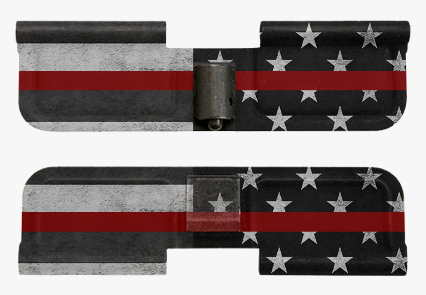 Ar 15 Ejection Port Dust Cover Thin Red Line - Ar15 Thin Blue Line Dust Cover, HD Png Download, Free Download