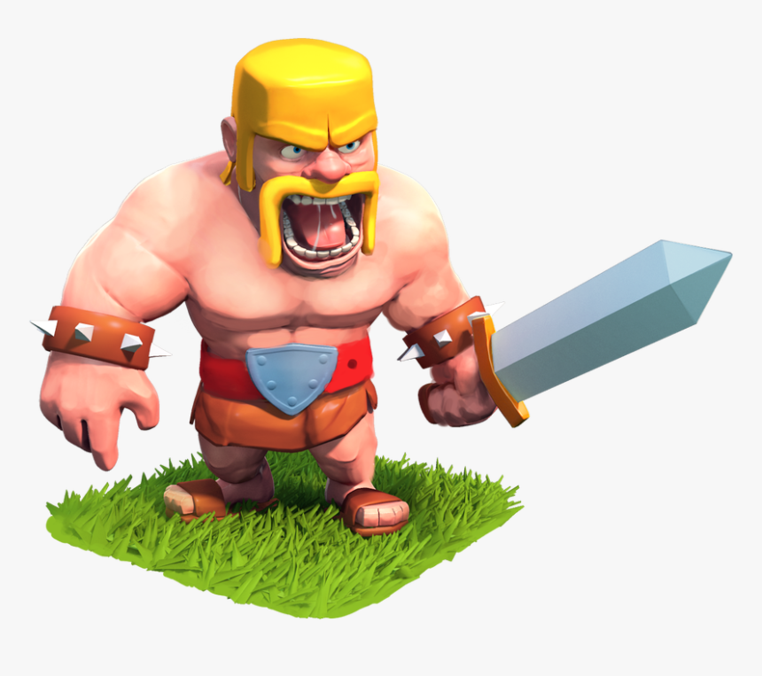 clash of clans level 4 barbarian