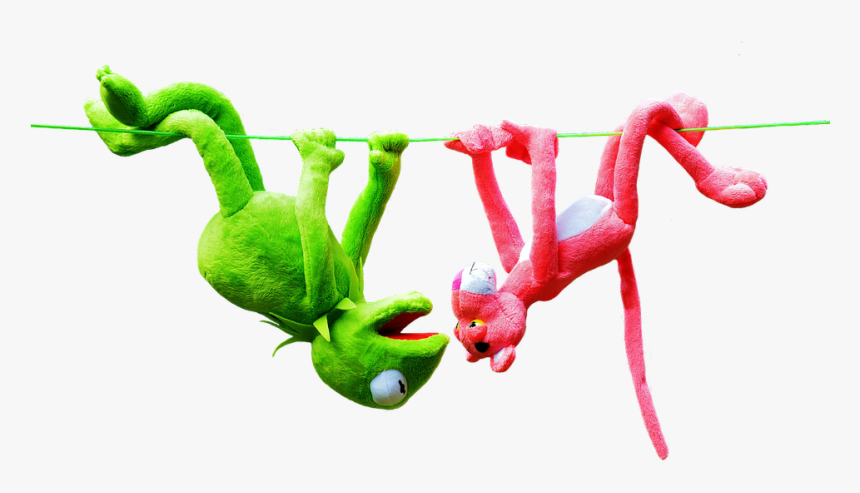 Kermit, Pink Panther, Plush Toys, Fun, Plush - Stuffed Toy, HD Png Download, Free Download