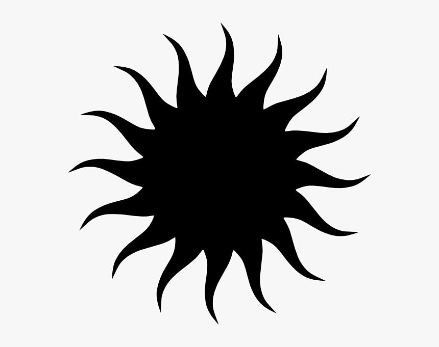 Sun Star Bw Svg Clip Arts, HD Png Download, Free Download