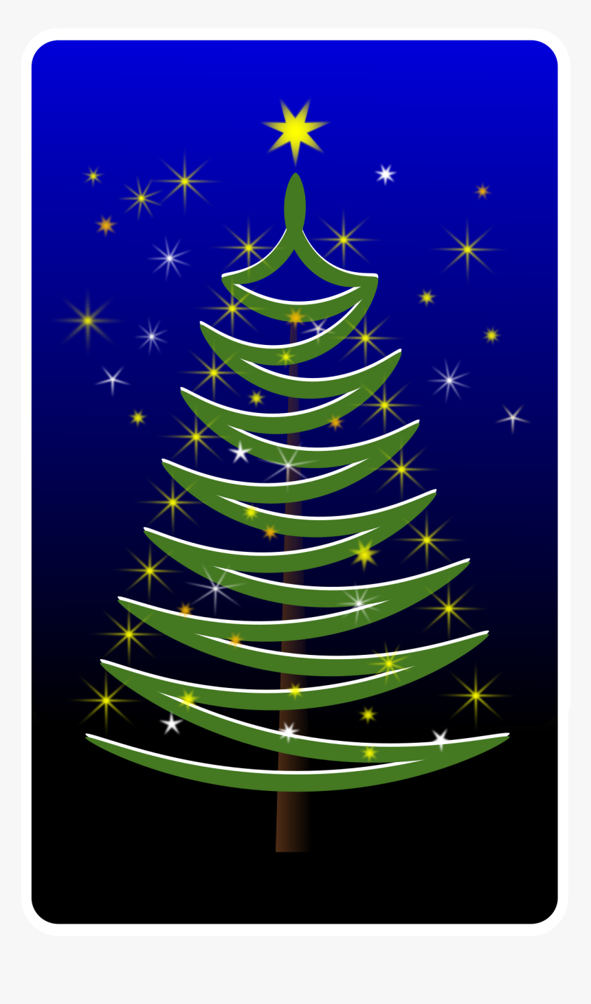 Stylised Christmas Tree Clip Arts - Arvore De Natal Estilizada, HD Png Download, Free Download