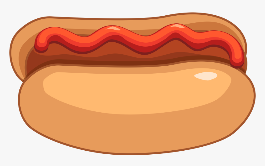 Hot Dog And Ketchup Png Clipart - Hot Dog Ketchup Clipart, Transparent Png, Free Download