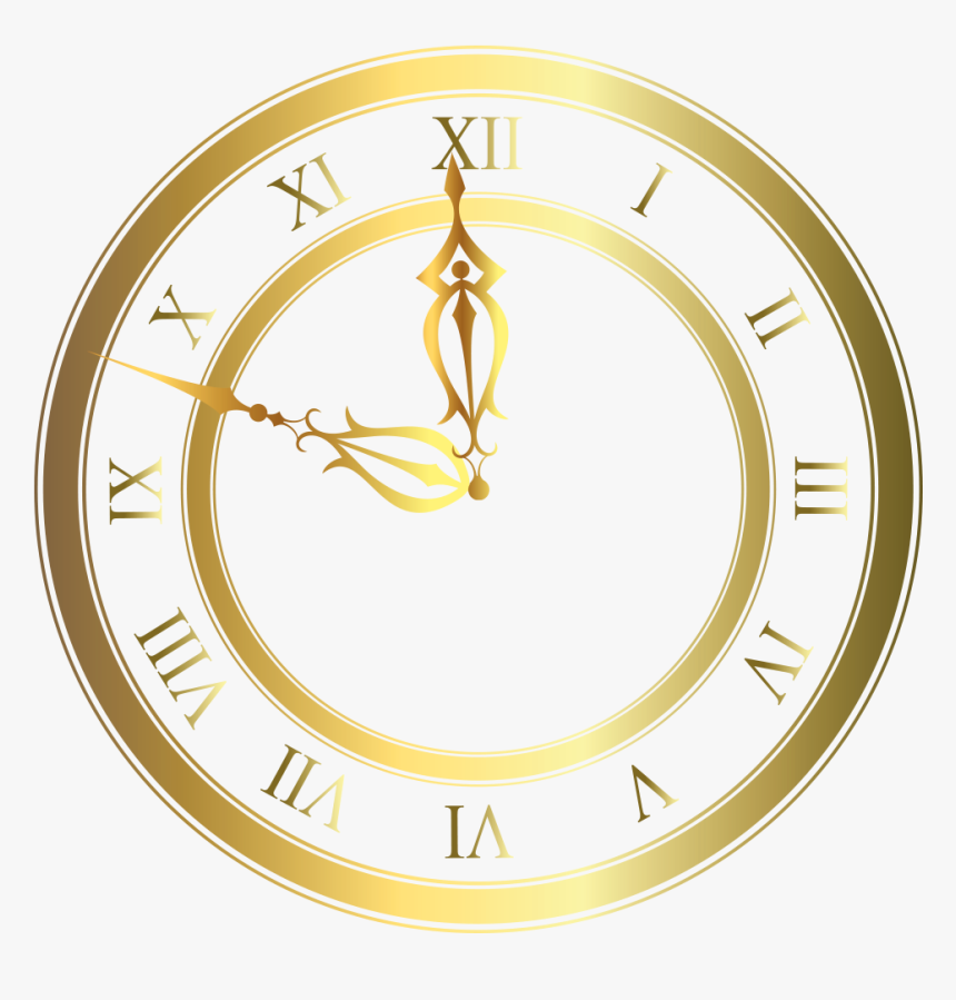 Clock Clipart Wedding - Fancy Clock Transparent Background, HD Png Download, Free Download