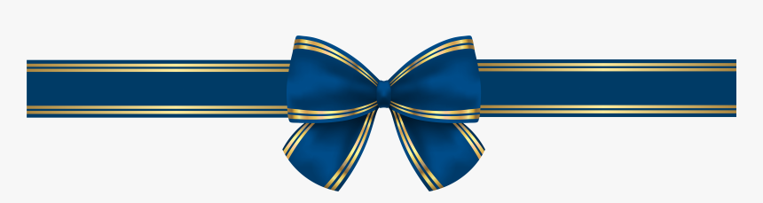 Bow Ties Clipart - Blue And Gold Ribbon, HD Png Download, Free Download