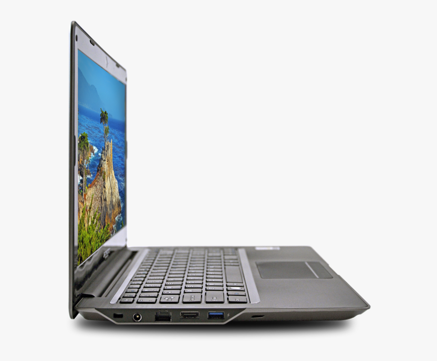 The Sleek, Side Profile Of The Ultralap - Laptop Side View Png, Transparent Png, Free Download