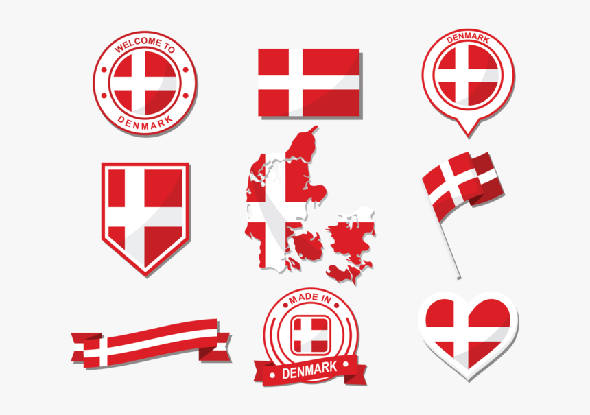 Danish Flag Vector , Png Download - Swedish Vs Norwegian Language, Transparent Png, Free Download