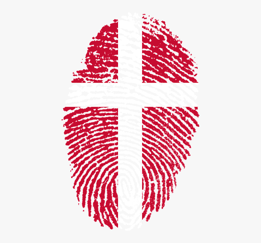 Denmark, Flag, Fingerprint, Country, Pride, Identity - Challenges Of Digital India, HD Png Download, Free Download