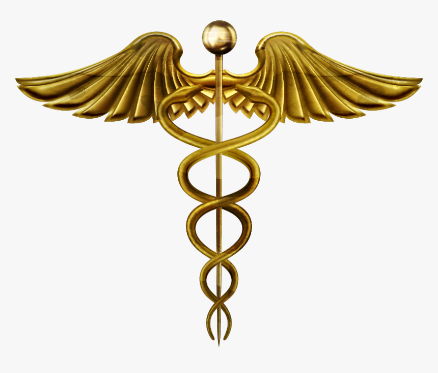 Staff Of Hermes Caduceus As A Symbol Of Medicine Caduceus - Gold ...