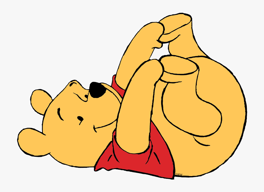 Touching His Toes Cute Winnie The Pooh - Winnie The Pooh Png, Transparent Png, Free Download