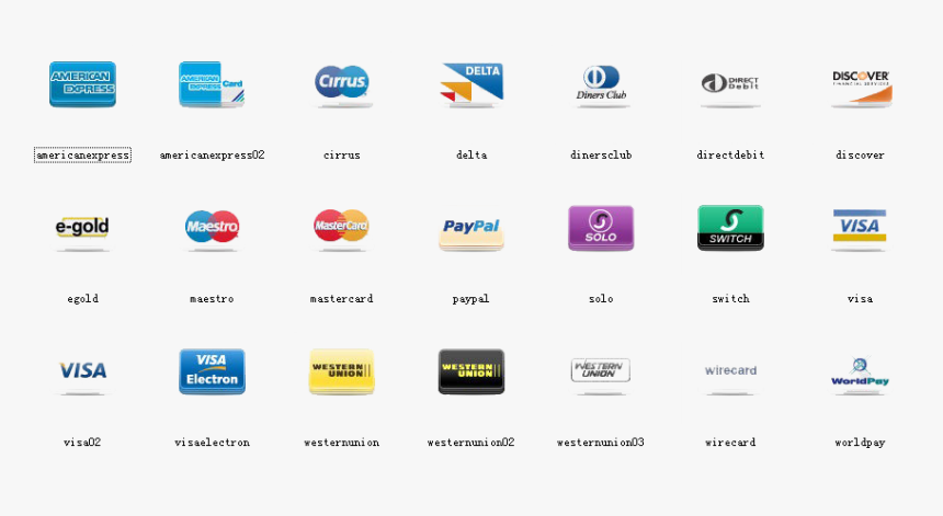 Payment Method Png File - Icons Payment Methods Png, Transparent Png, Free Download