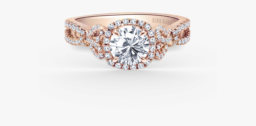 Pirouetta 18k Rose Gold Engagement Ring Geoffreys Diamonds - Designer Ring Diamond, HD Png Download, Free Download