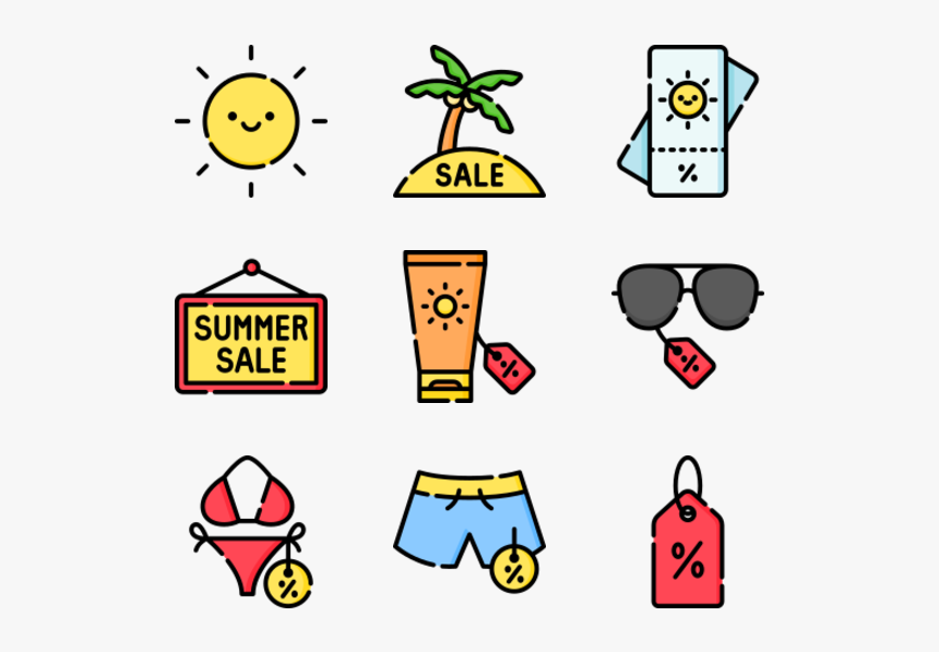 Summer Sales - Summer Icons Png, Transparent Png, Free Download