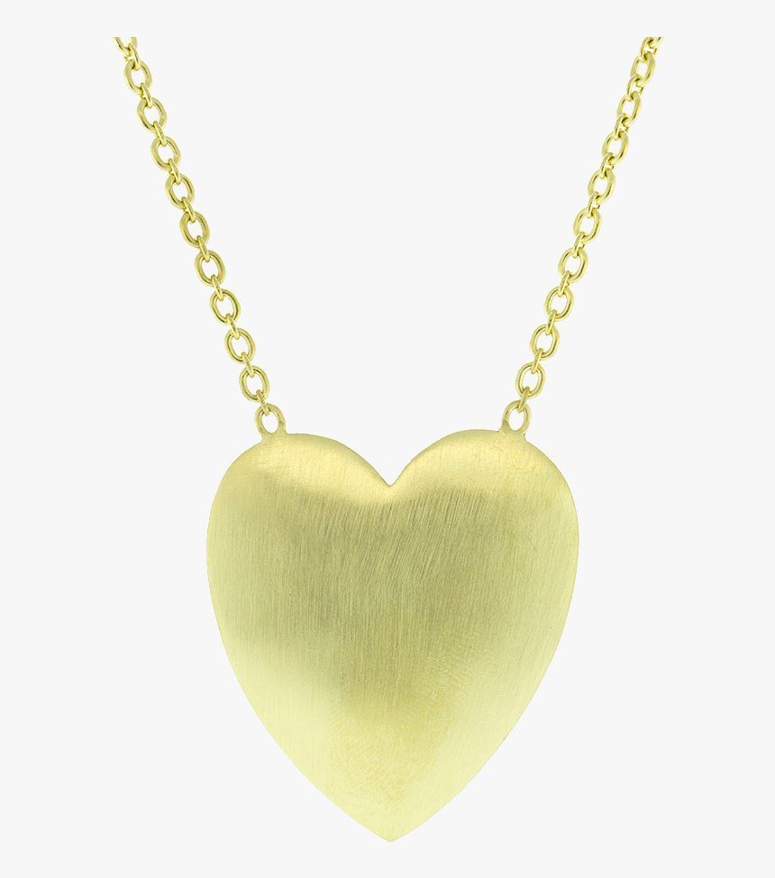 Large Gold Heart Necklace, HD Png Download, Free Download