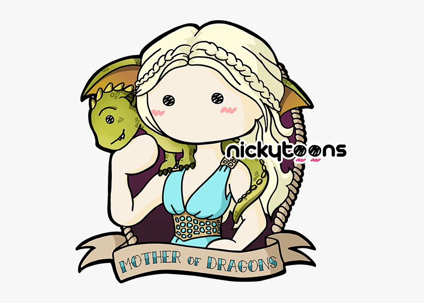 Daenerys Targaryen Drawing Cartoon House Targaryen - Khaleesi Cartoon, HD Png Download, Free Download