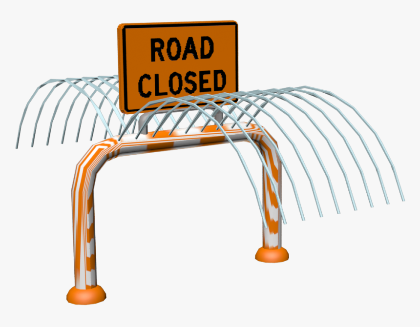 Road Closed Rain Bar, HD Png Download - kindpng