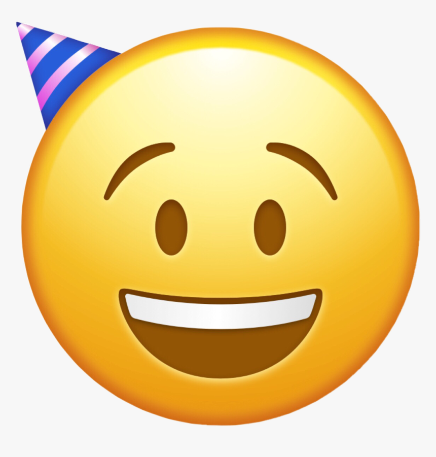 #emoji #party #happy #smile #laugh #partyhat #freetoedit - Smiley, HD Png Download, Free Download