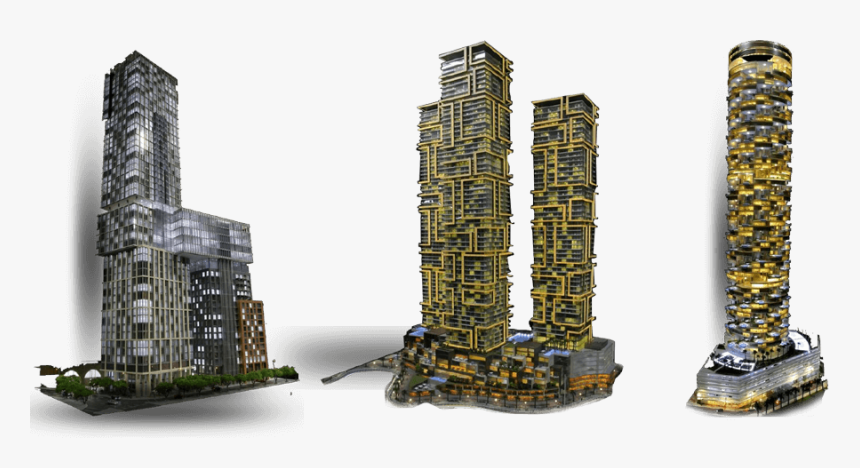 How To Choose The Scale Of Architectural Models - Tower Block, HD Png Download, Free Download