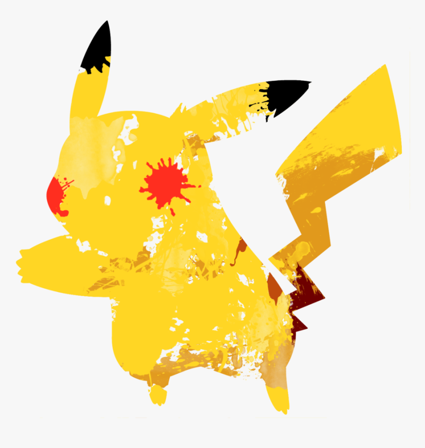 Pikachu 1 Paint Splatter Graphics By Hollyshobbies - Pokemon Character, HD Png Download, Free Download