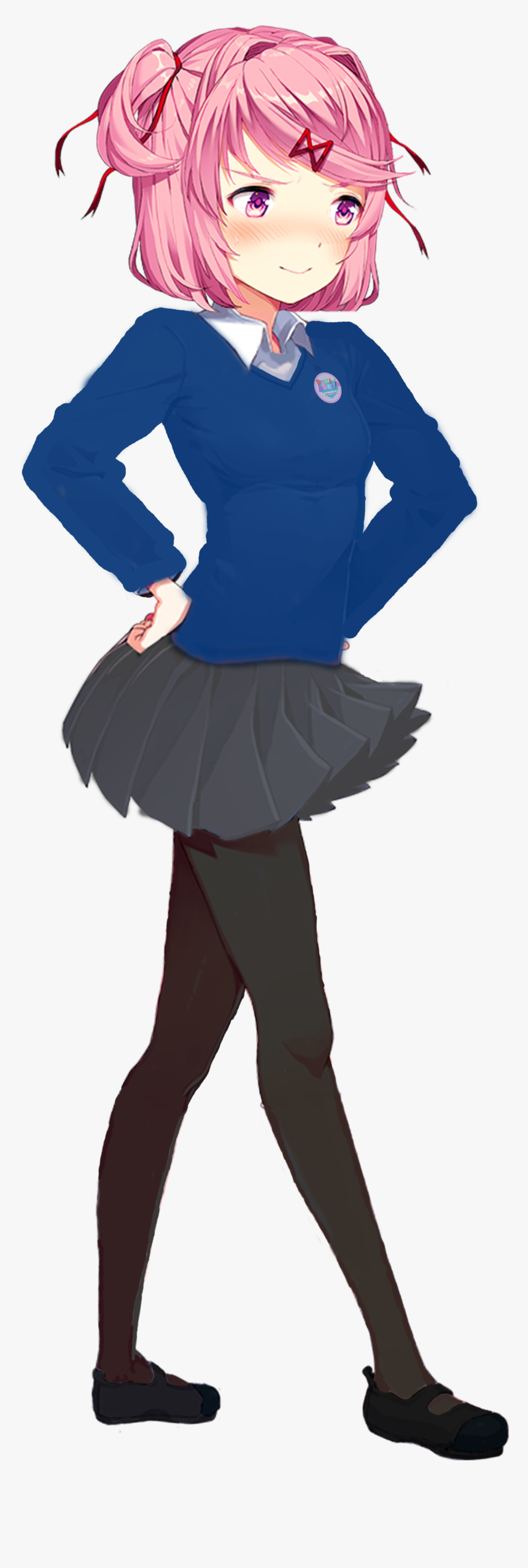 Oc Edited Medianatsuki Tries On A British School Uniform - Girls Und Panzer British Uniform, HD Png Download, Free Download