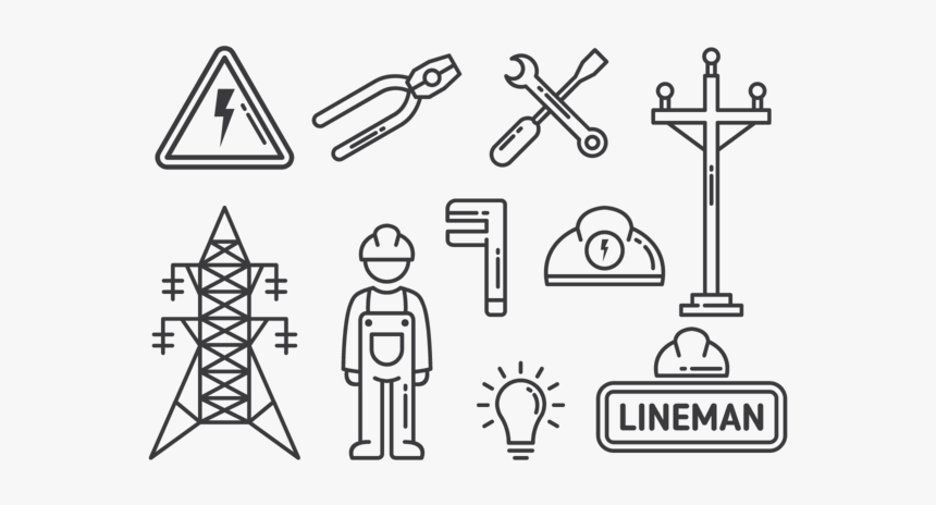 Lineman Icons Vector - Liniero Icon Png, Transparent Png, Free Download