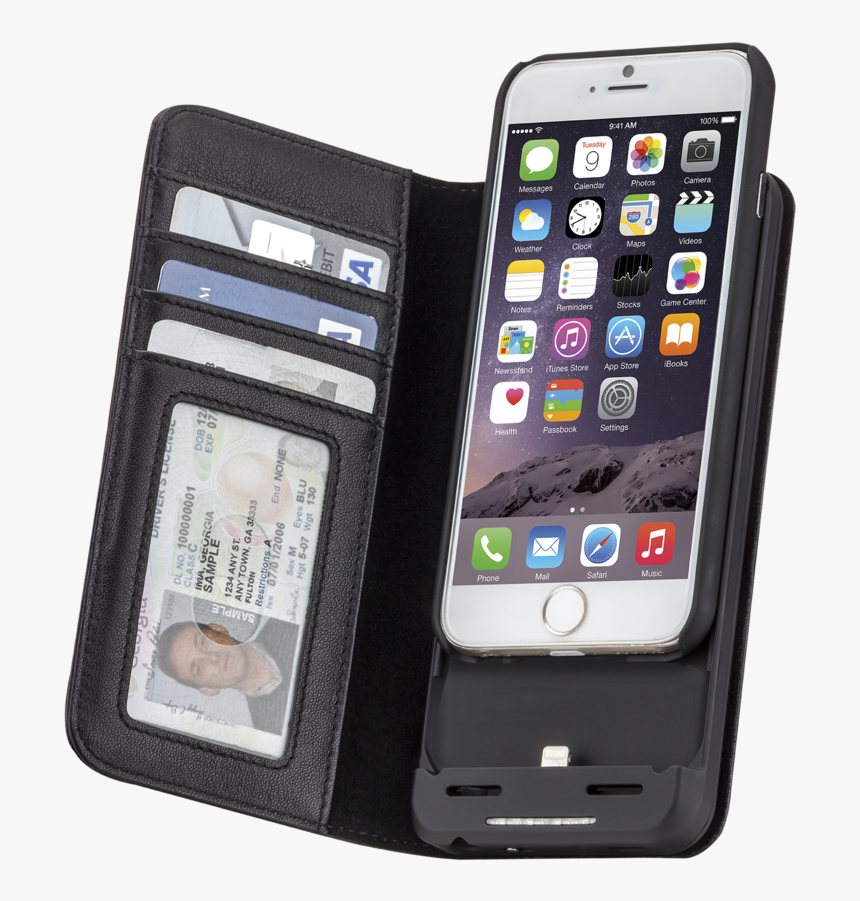 Iphone Wallet Charging Case, HD Png Download, Free Download