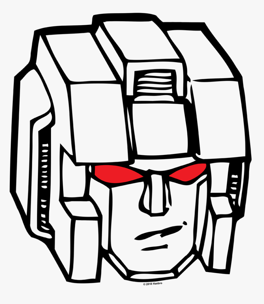 Starscream Head Line Art, HD Png Download, Free Download