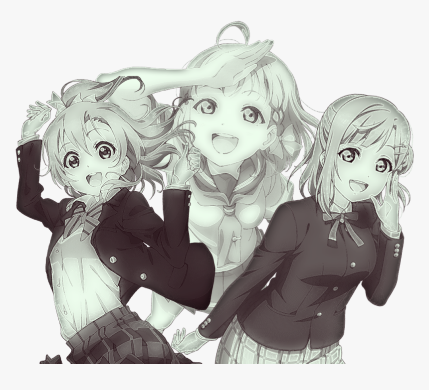 #lovelive #honoka #chika #ayumu #kosaka #takami #uehara - Cartoon, HD Png Download, Free Download