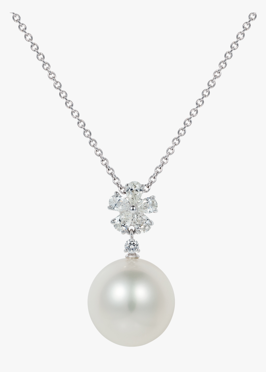 Beauchamp White Pearl And Diamond Pendant - Locket, HD Png Download, Free Download