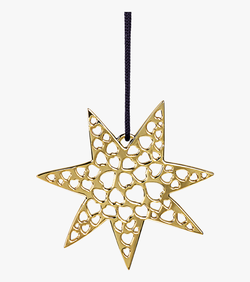 Heart Star H7 Gold Plated Karen Blixen - Christmas Decoration Star Png, Transparent Png, Free Download