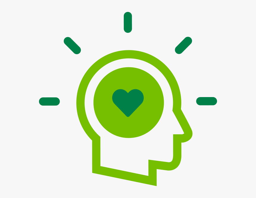 Icon Of Brain With A Heart, Signifying Mindfullness - Icon, HD Png Download, Free Download