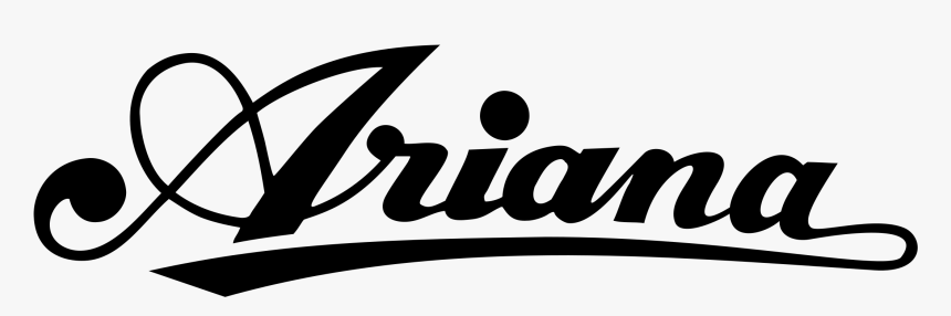 Ariana Logo Png Transparent - Ariana Lettering, Png Download, Free Download