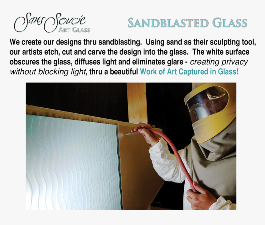 Glass Sandblasting In Process, HD Png Download, Free Download