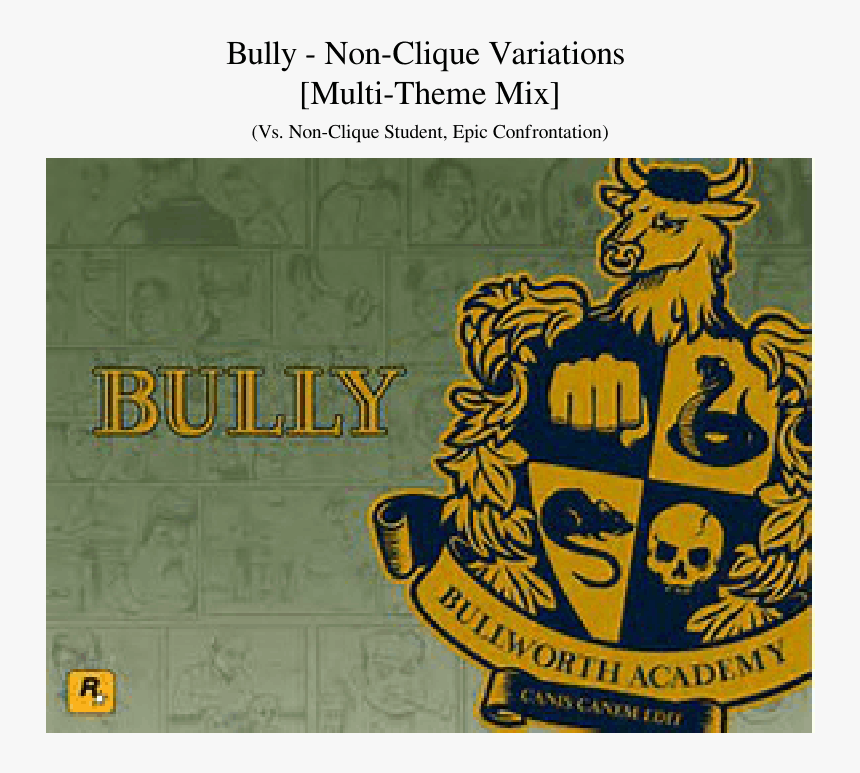 Bully Scholarship Edition, HD Png Download, Free Download