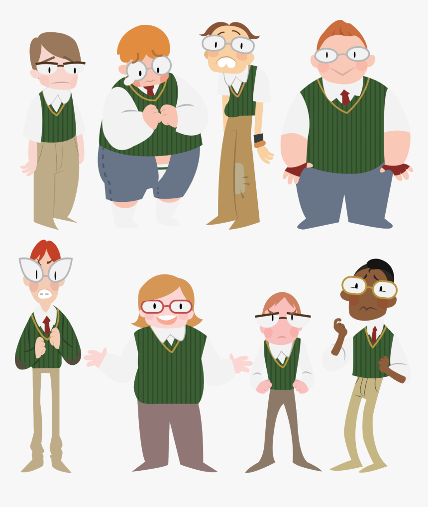 I Know That The Nerds Are Unpopular But I Adore Them - Cartoon, HD Png Download, Free Download