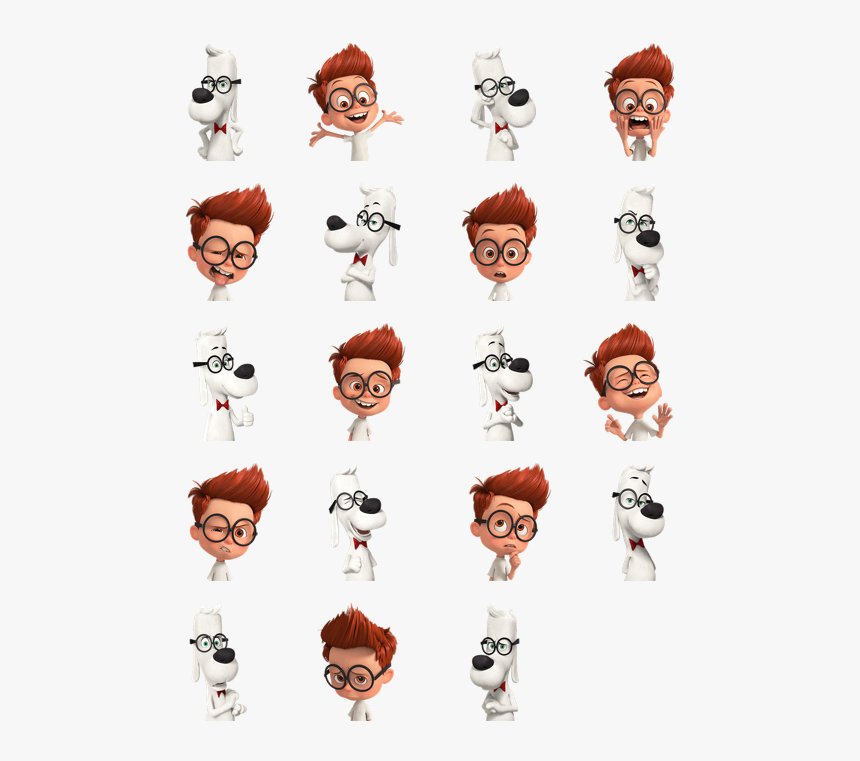 Peabody And Sherman Facebook Sticker - Peabody And Sherman Stickers, HD Png Download, Free Download