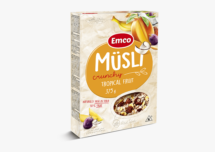 Crunchy Müsli - Tropical Fruit - Muesli Emco, HD Png Download, Free Download