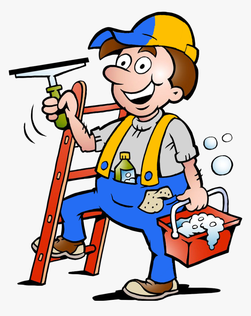 They Are Also Expected To Wash Dishes, Clean Bathrooms - Clipart Window Cleaner, HD Png Download, Free Download