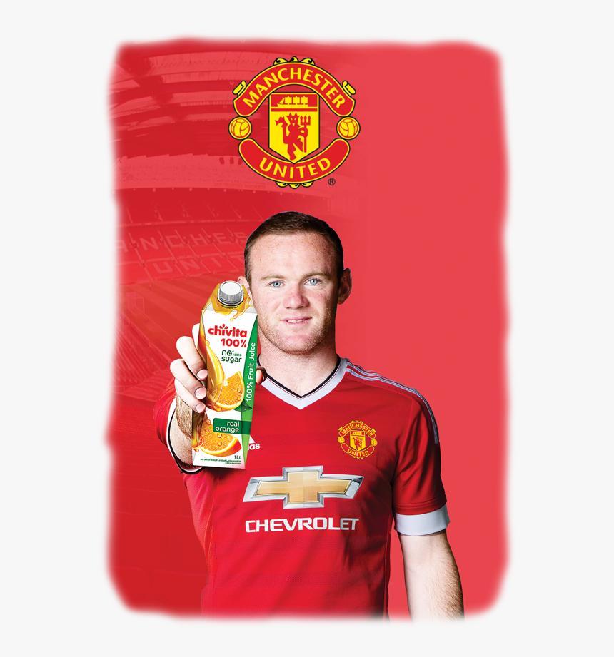 Manchester United Wayne Rooney Chivita 100% - Manchester United, HD Png Download, Free Download