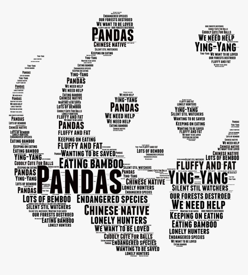 Word Art In Animals, HD Png Download, Free Download