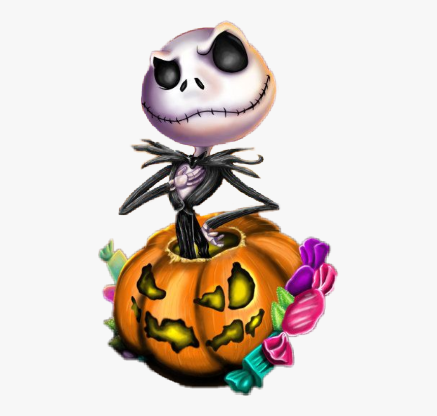 #pumpkin #jack #disney #halloween #colorful #cute #candy - Jack Skellington, HD Png Download, Free Download