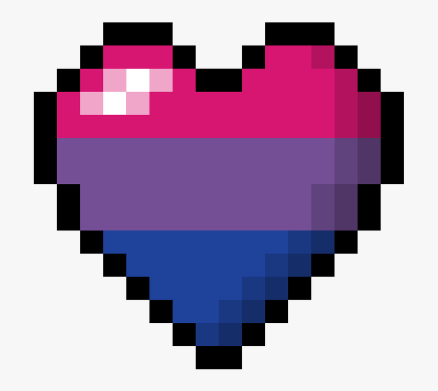 Large Texture Heart Filled With The Colors Of The Asexual - Transparent 8 Bit Heart Png, Png Download, Free Download