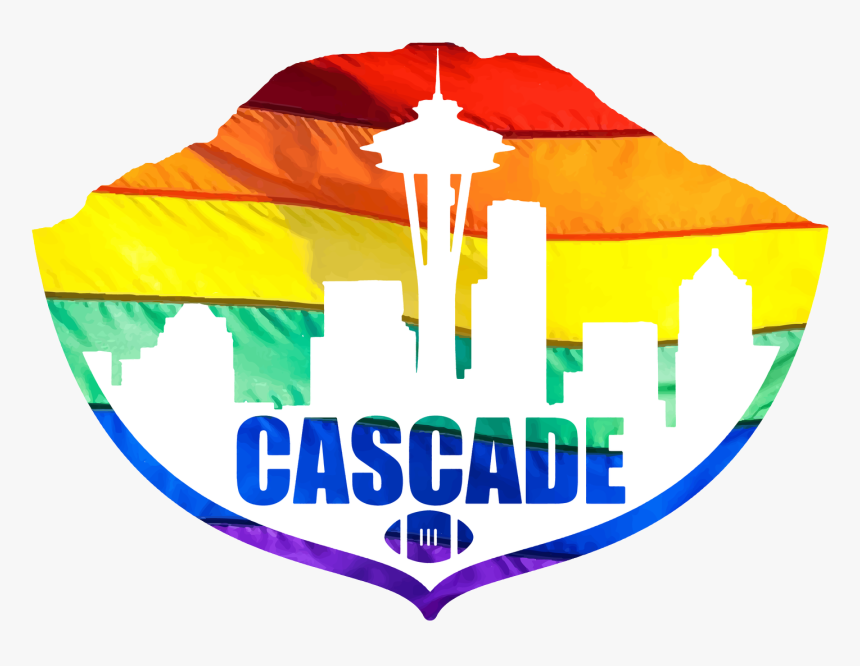 Cascade Flag Football Rainbow Logo - Graphic Design, HD Png Download, Free Download