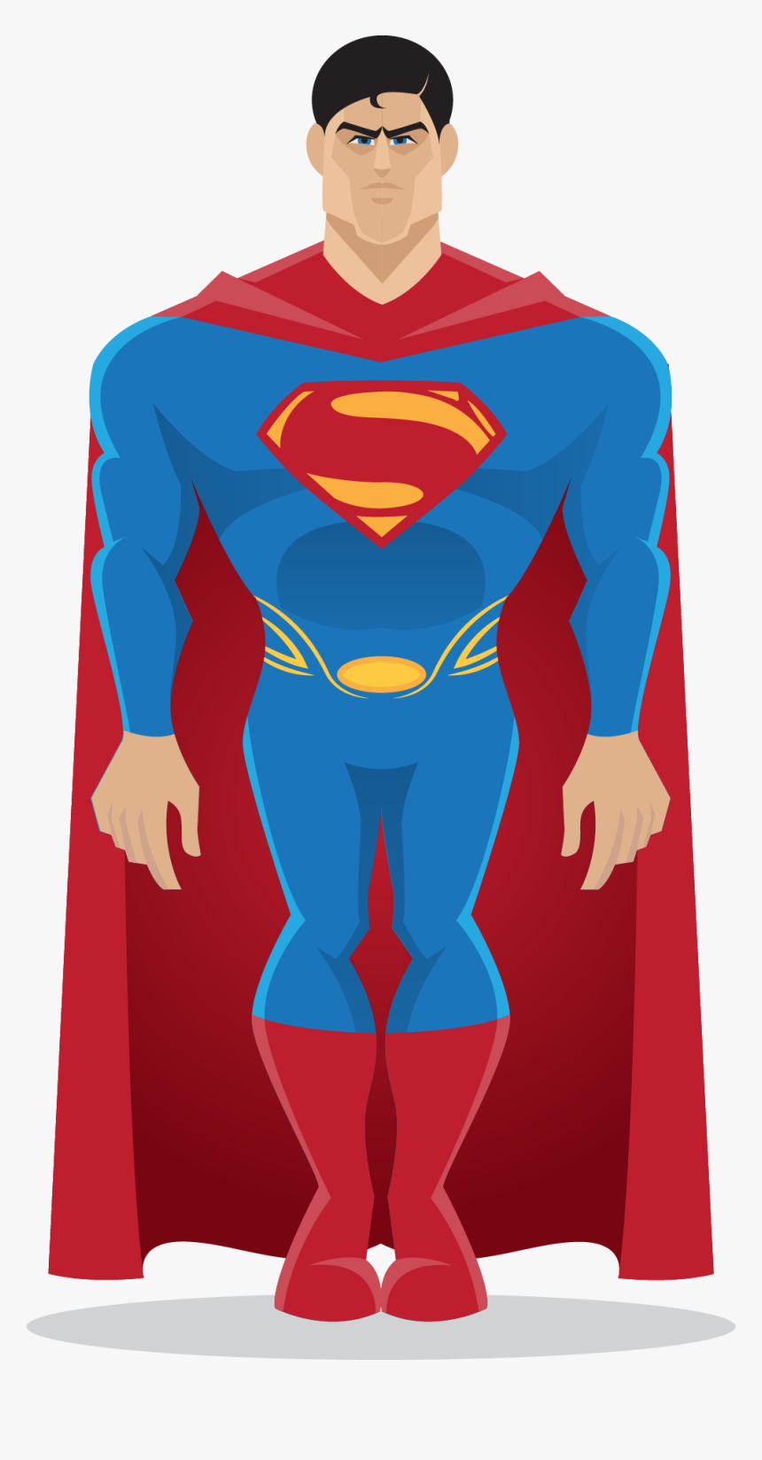 Clark Kent Batman Superhero Illustration - Супермэн Вектор, HD Png Download, Free Download