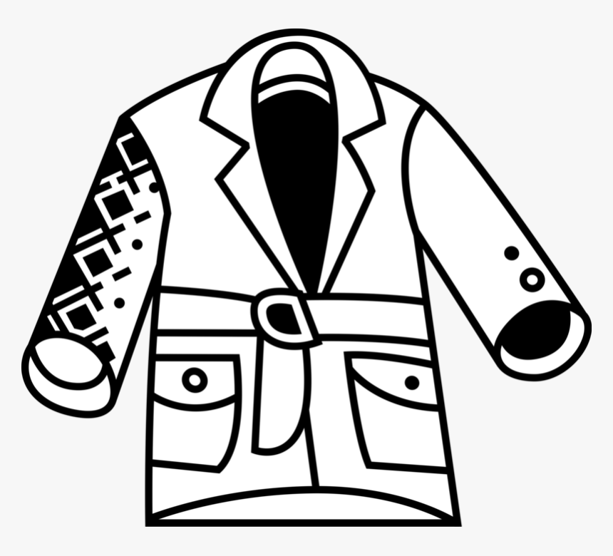 Vector Illustration Of Clothing Apparel Garment Winter, HD Png Download ...
