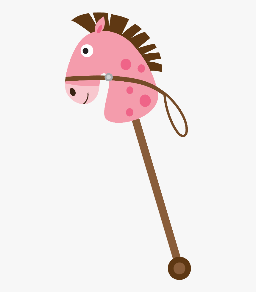 Transparent Cowgirl Clipart - Cartoon Stick Horse Craft, HD Png Download, Free Download