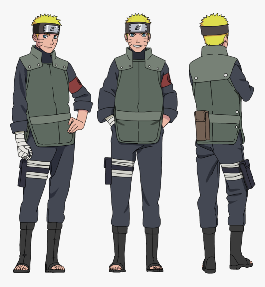Naruto Would Look Very Badass In Jōnin Outfit, Right - Naruto Jounin, HD  Png Download - kindpng