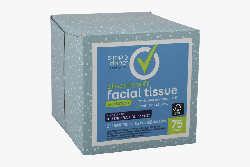 Simply Done Facial Tissue, HD Png Download - kindpng